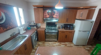 شاليه للايجار صف اول على البحر قريه لازوردى باى الساحل الشمالي ٣ غرف 