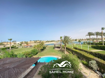 فيلا ب مارينا 6 للايجار الساحل الشمالي فاخره اول صف بحيرة 